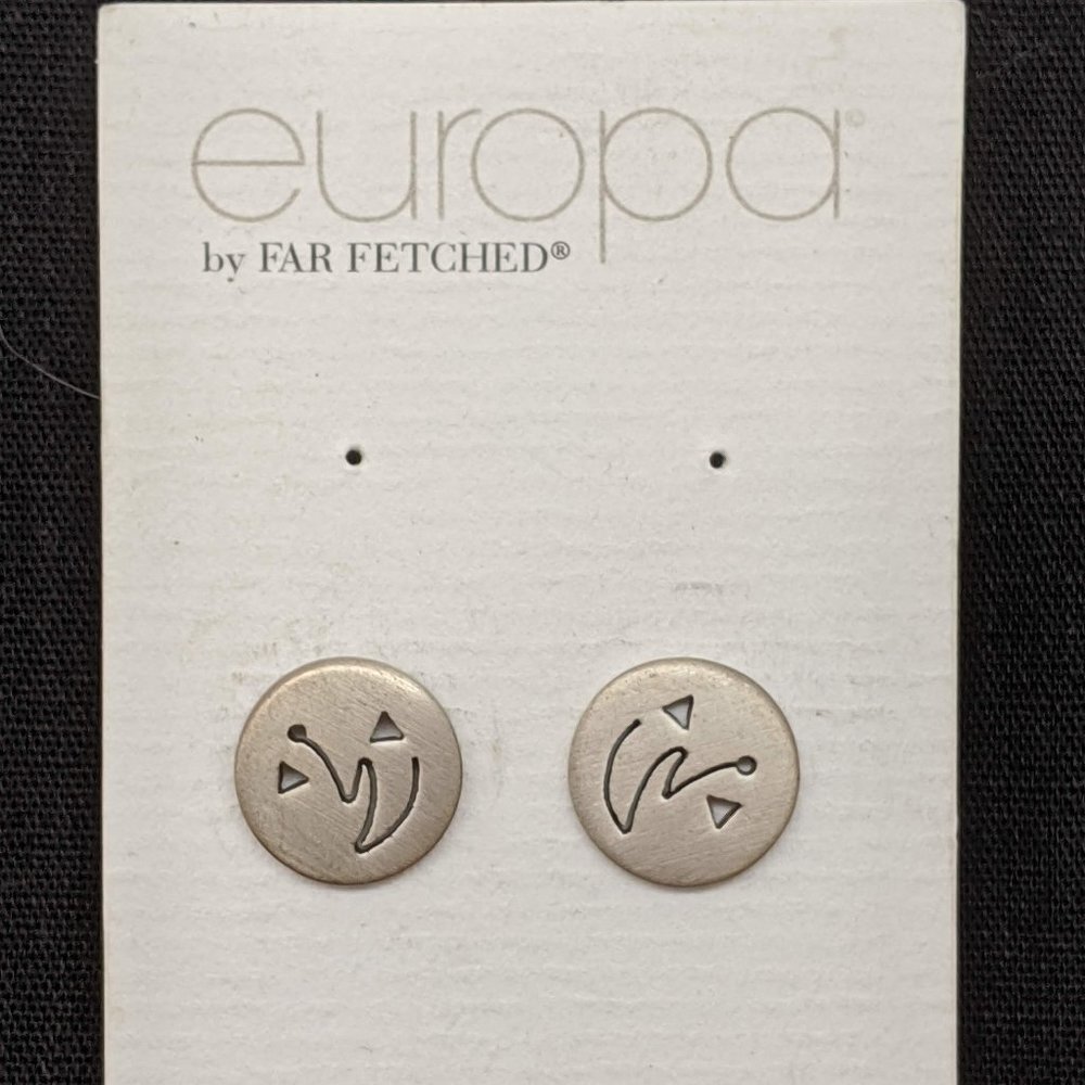 Far Fetched Europa NWOT Sterling Silver Earrings